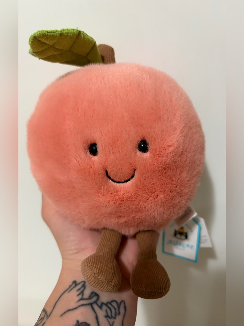 Jellycat amuseables peach BNWT